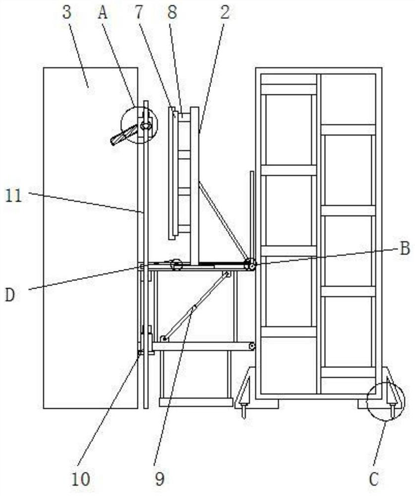 Hydraulic climbing formwork and climbing formwork construction method ...