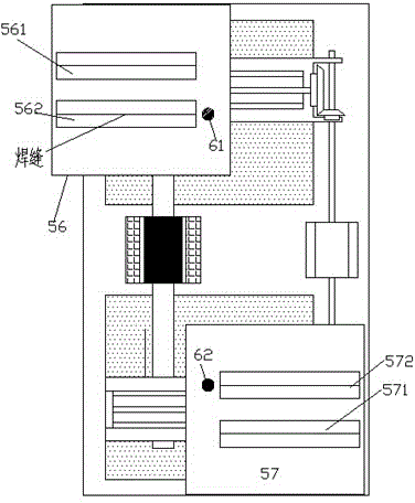 Operation method of welding device for welding joint of hydraulic cylinder body