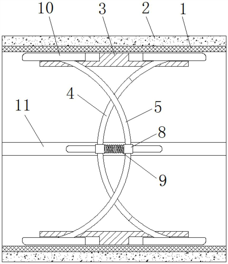 An adjustable mattress based on cross-connection of elastic panels