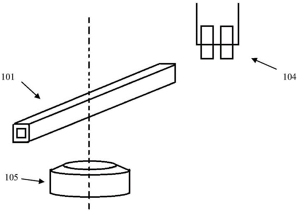 Biological single molecule manipulation detection system based on lateral magnetic tweezer, and corresponding capillary tube thereof