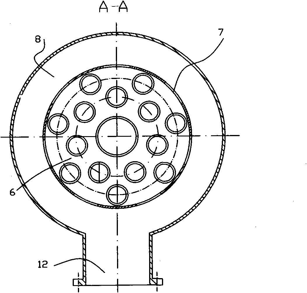 High-efficiency gas burning nozzle