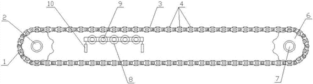 Chain plate type material pre-sorting machine