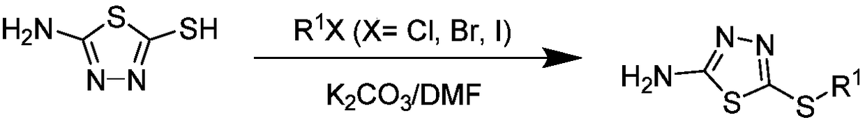 1,3,4-thiadiazole thioether (sulfone)-containing 2-(trifluoromethyl)benzamide derivative and preparation and application thereof