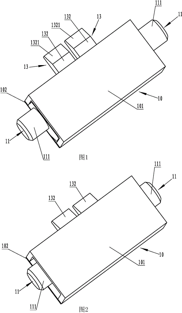 Double-buckle device and wearing product structure