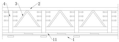 A detachable prestressed steel truss composite panel