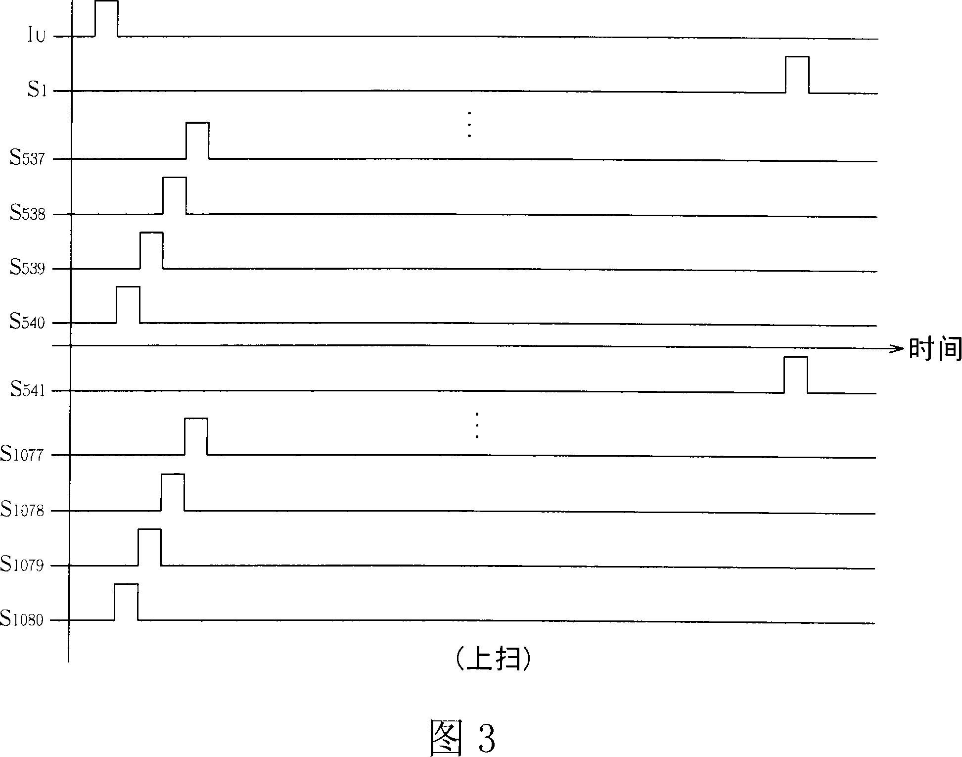 Displacement cache, grid drive circuit and liquid crystal display possessing frame doubling frequency