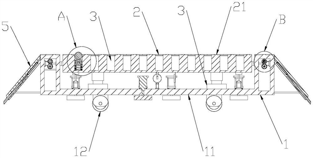 Electronic truck scale anti-rollover device and anti-rollover method thereof