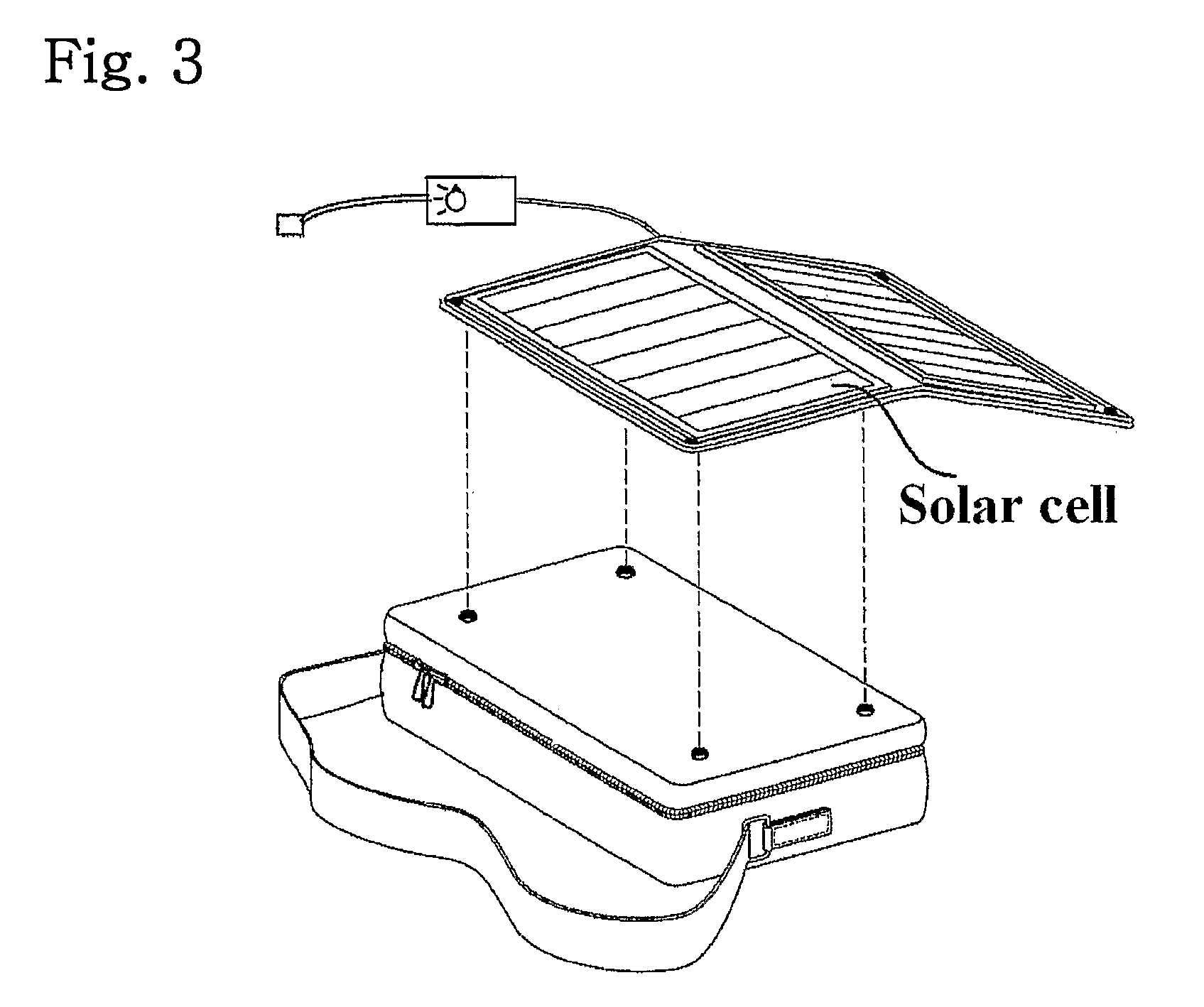 Method and device for recharging using portable multi-voltage solar cell