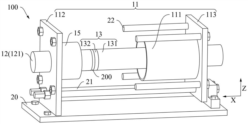 Dynamic punching shear experimental device and experimental method