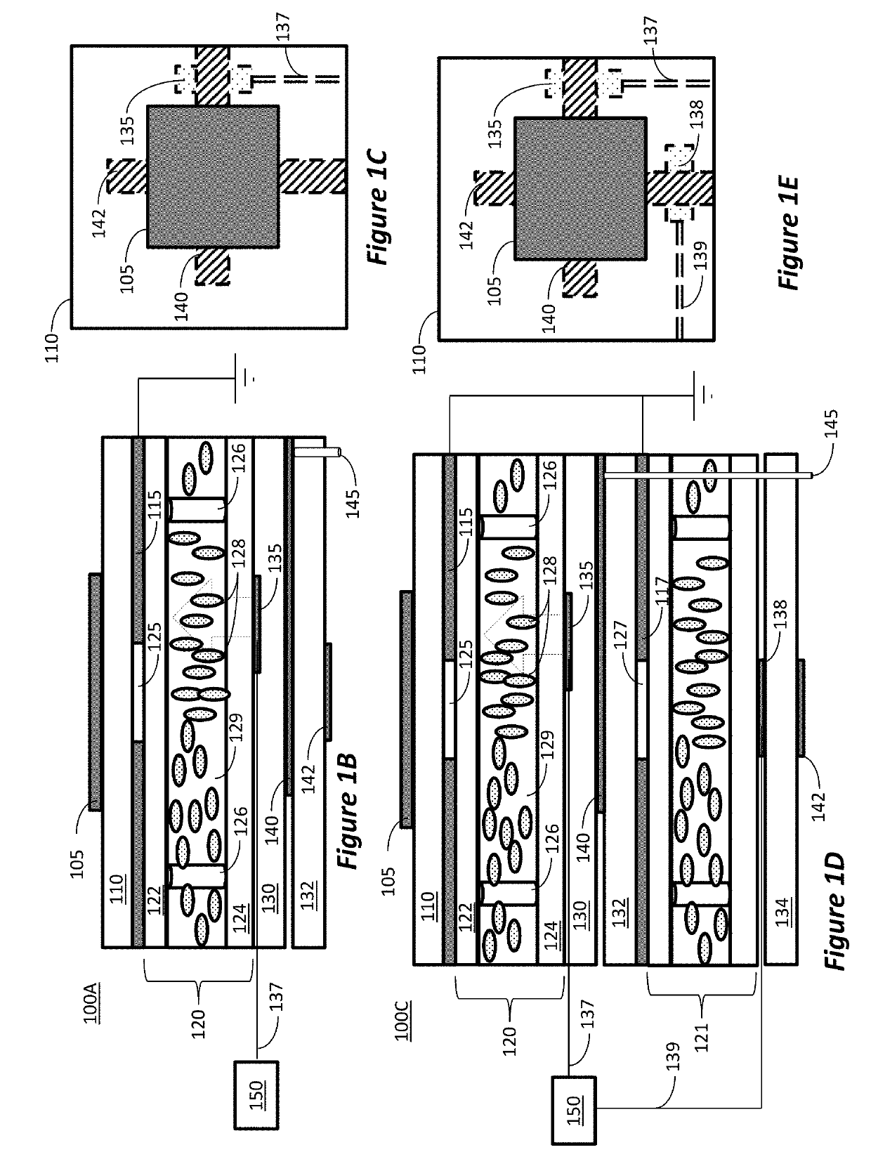 Polymer dispersed/shear aligned phase modulator device