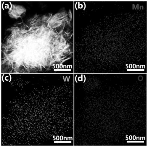 A kind of manganese tungstate nano sheet material and its preparation method and application