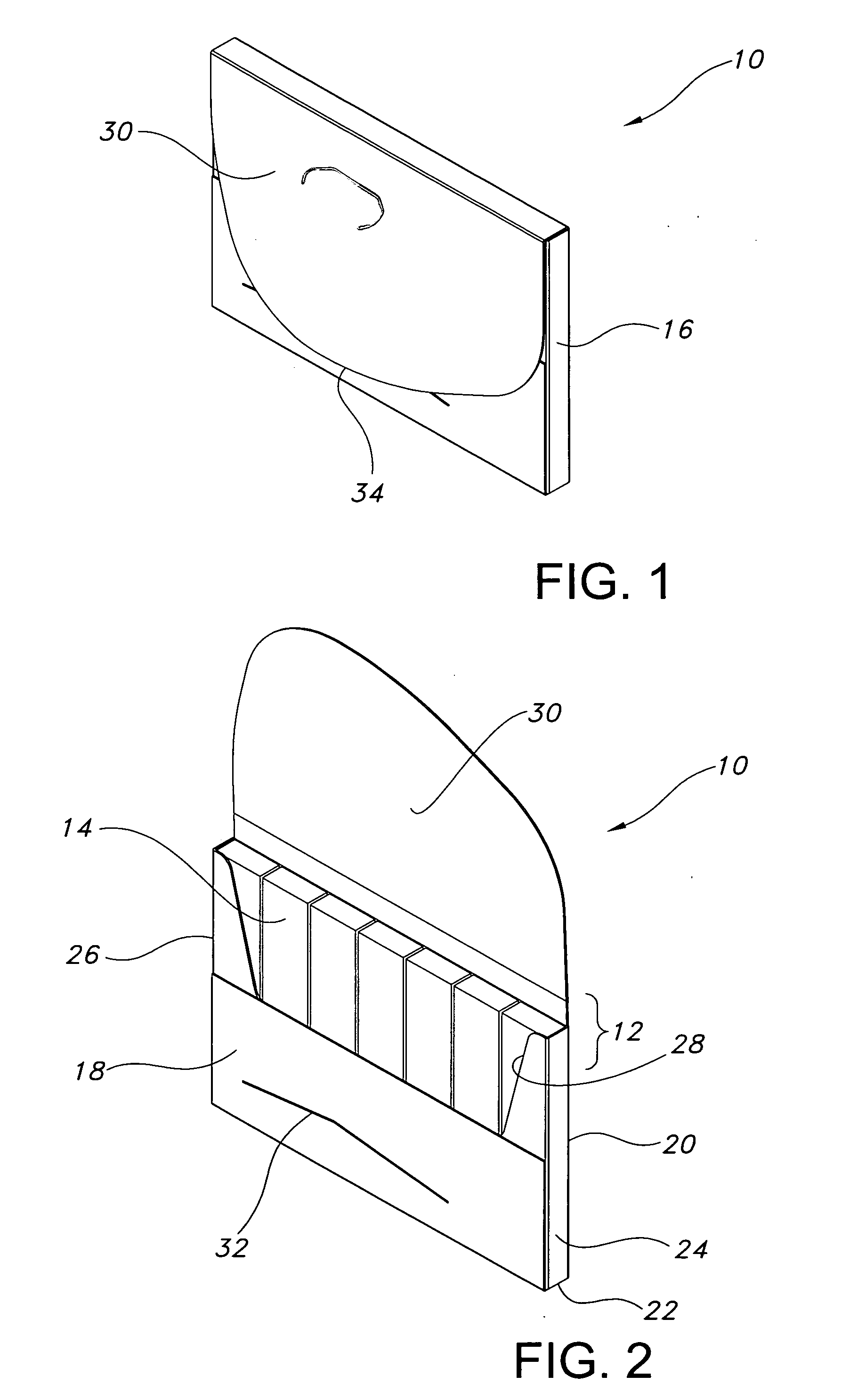 Package for dispensing and retaining gum slabs with adhesive securement