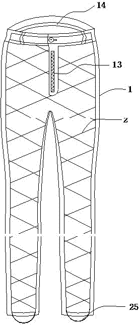 Temperature-regulating and heat-insulating dual-purpose trousers