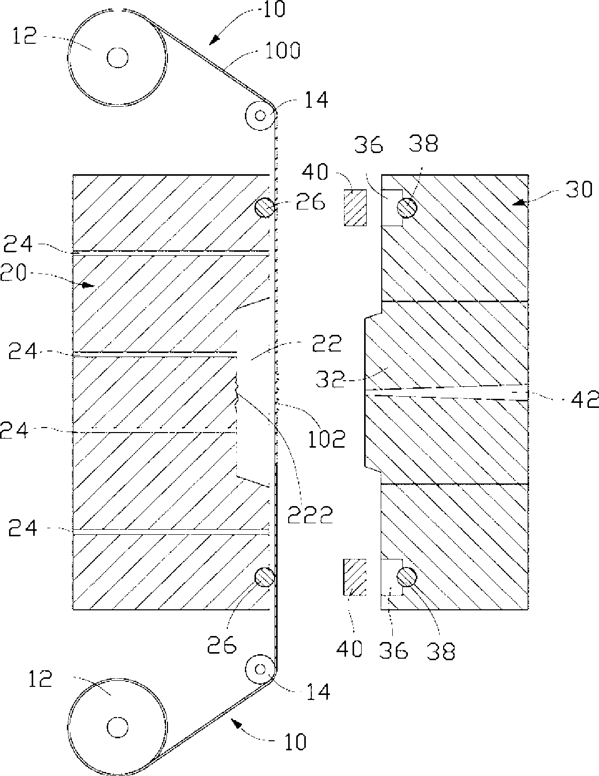 Method for molding plastic rubber piece tridimensional pattern and molding equipment using the method