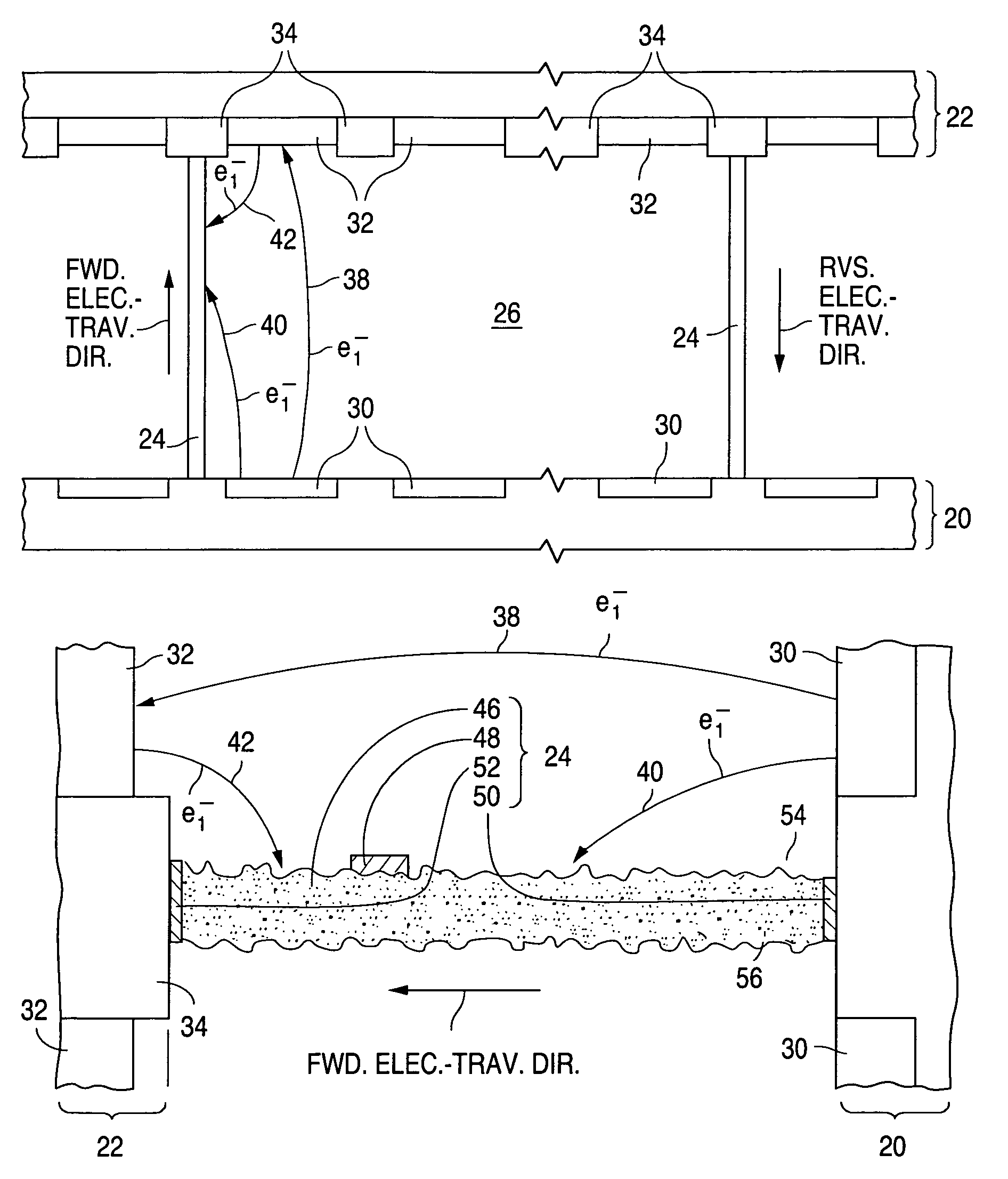 Fabrication of flat-panel display having spacer with rough face for inhibiting secondary electron escape