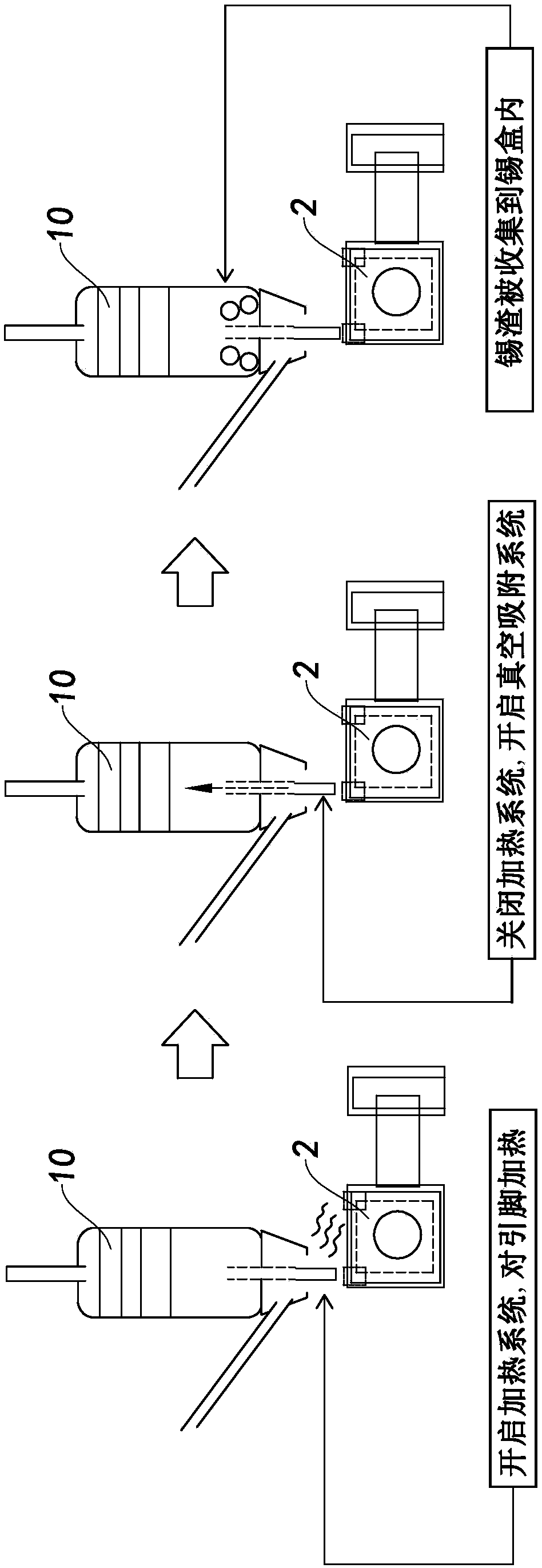 Automatic tin sucker, automatic tin suction device and method thereof