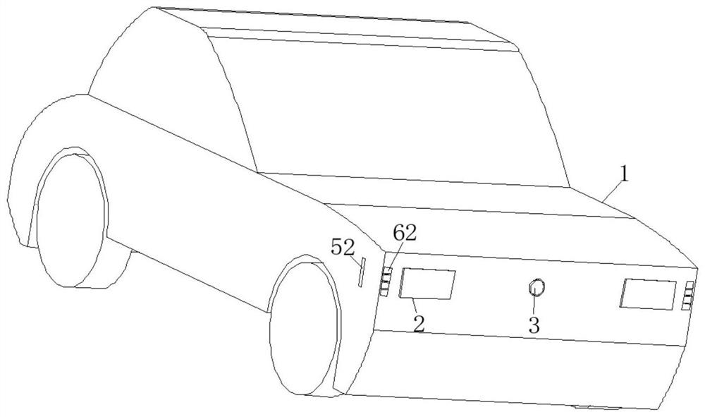 Vehicle lamp projection system based on millisecond wave radar