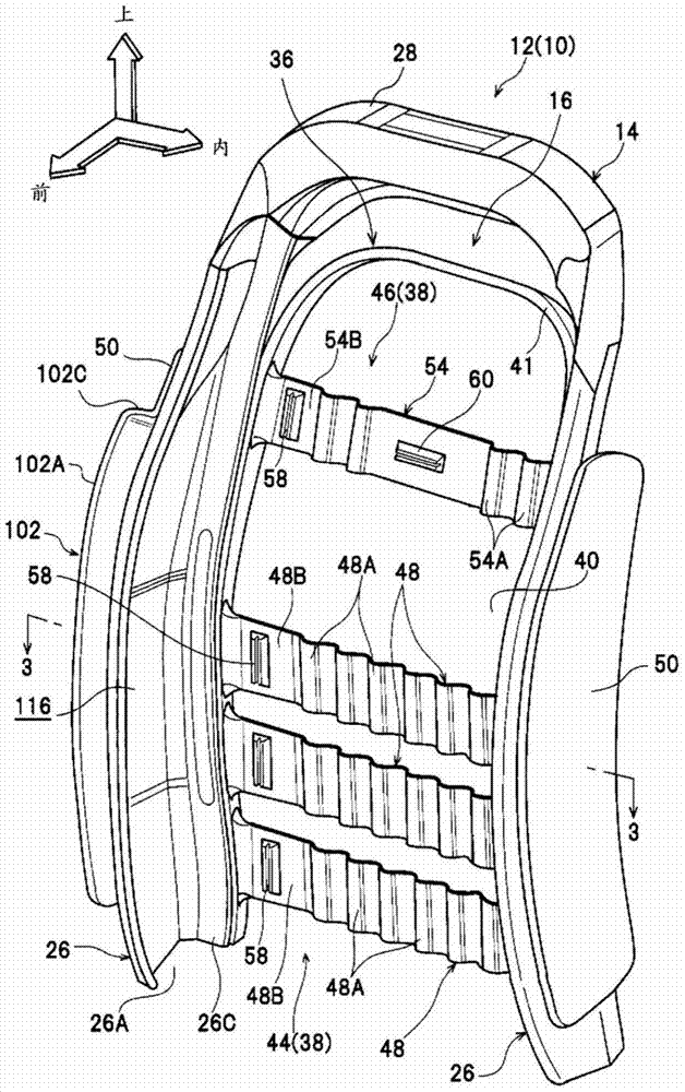 Vehicle seat provided with side airbag device