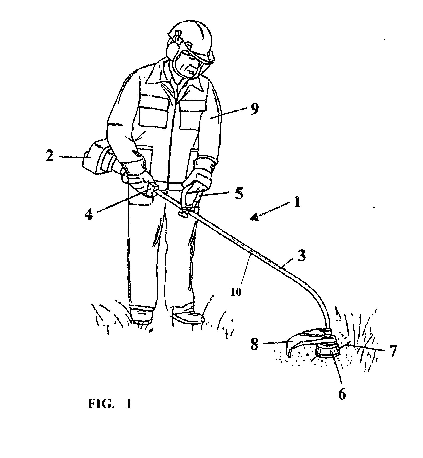 Filament cutterhead for a brushcutter