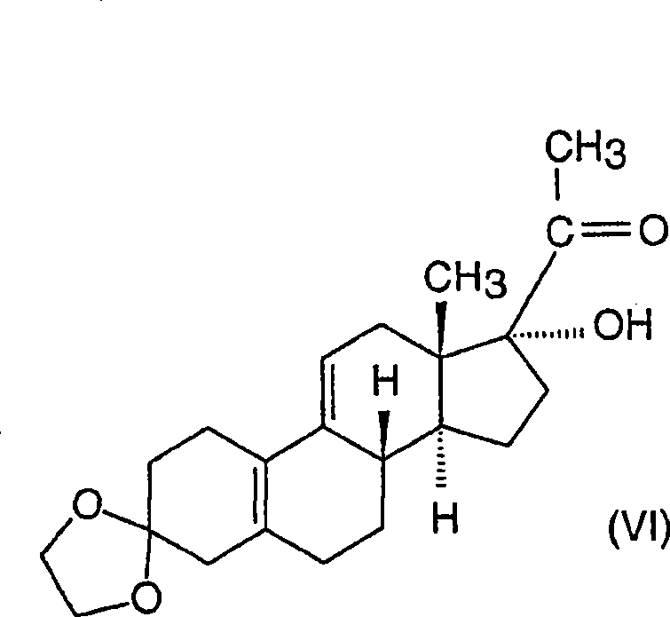 Industrial process for the synthesis of 17a-acetoxy-11ss-[4-(n,n-dimethyl-amino)- phenyl]-19-norpregna-4,9-diene-3,20-dione and new intermediates of the process