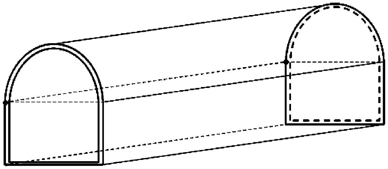 Method for constructing rainwater external collection and internal storage system for steep stony mountain