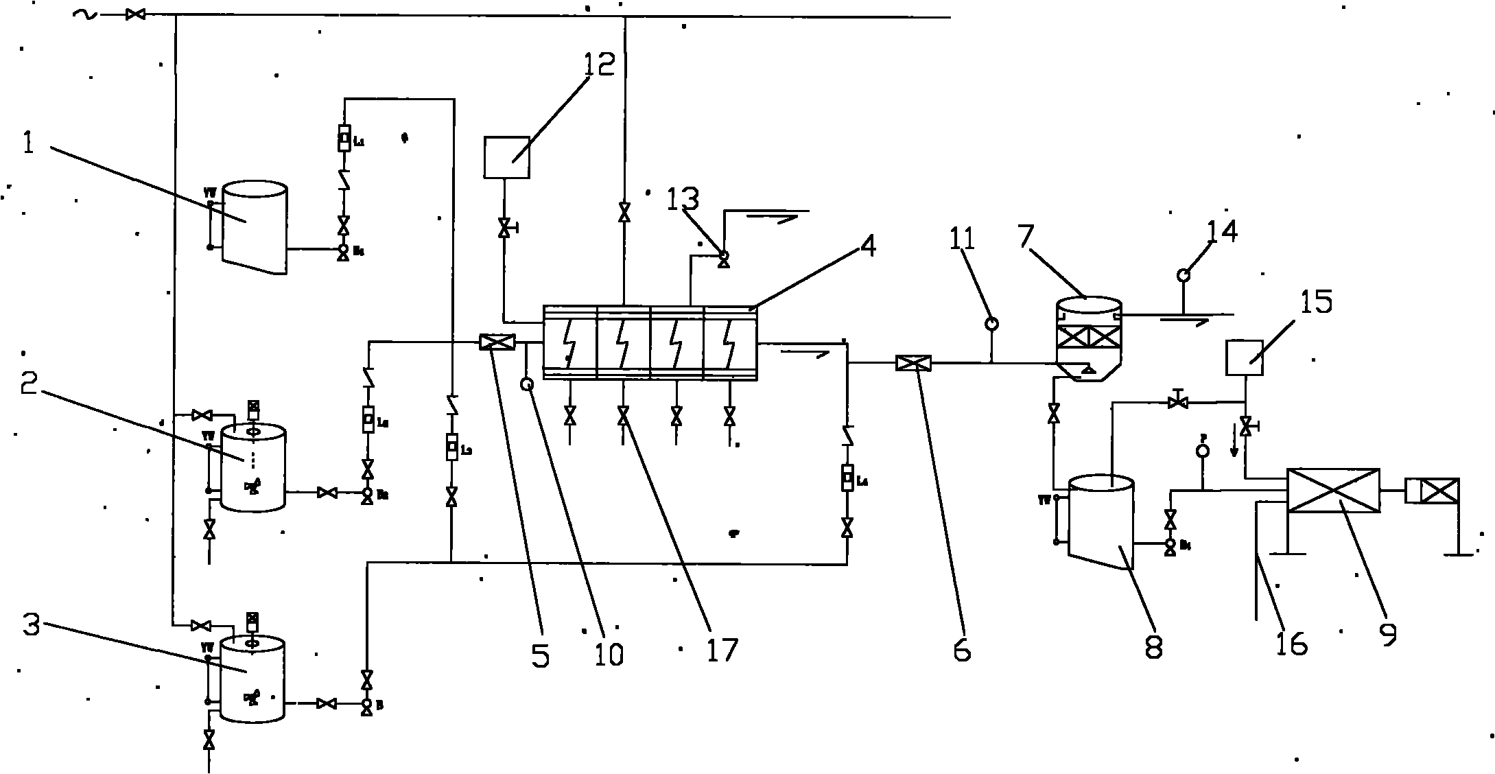 Wastewater electrolytic treatment system