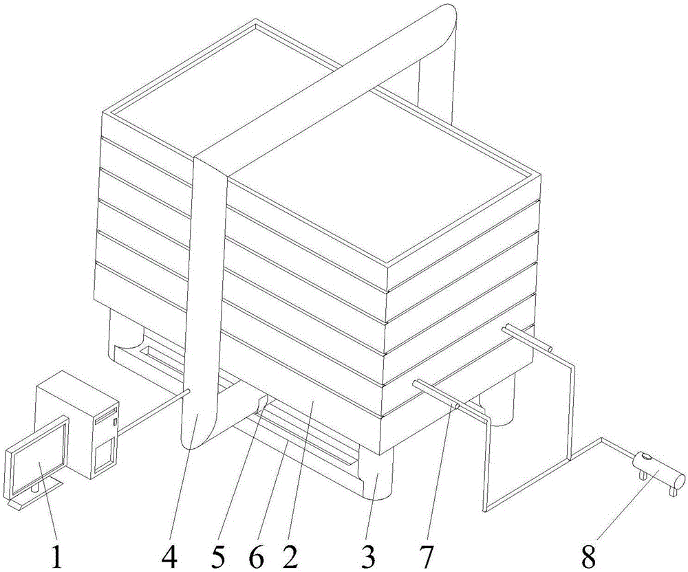 Similar material simulation test table for CT scanning