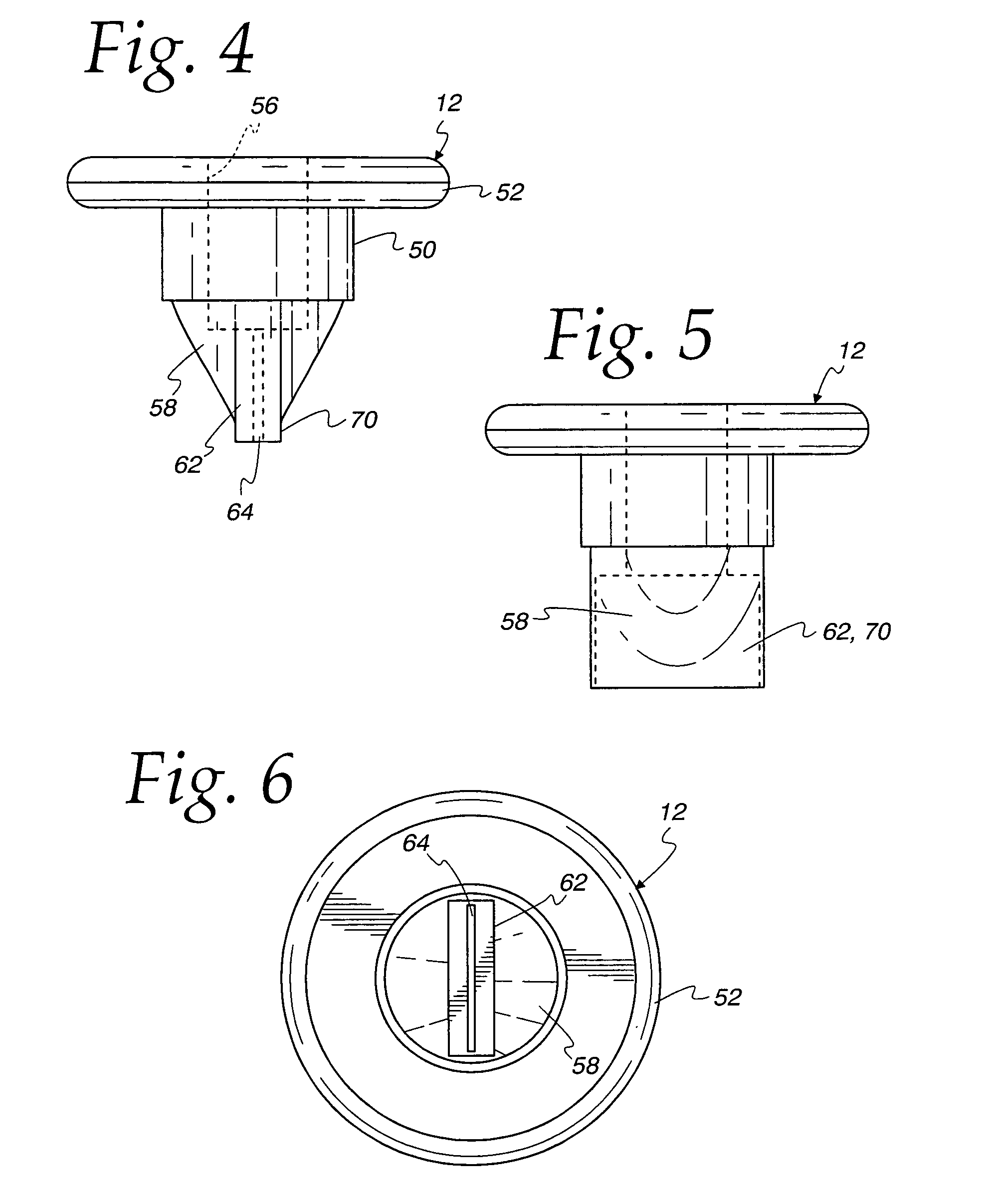 Vacuum breaker arrangement with externally protruding collapsible valve part