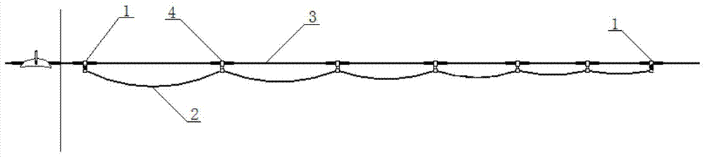 A scale damping line