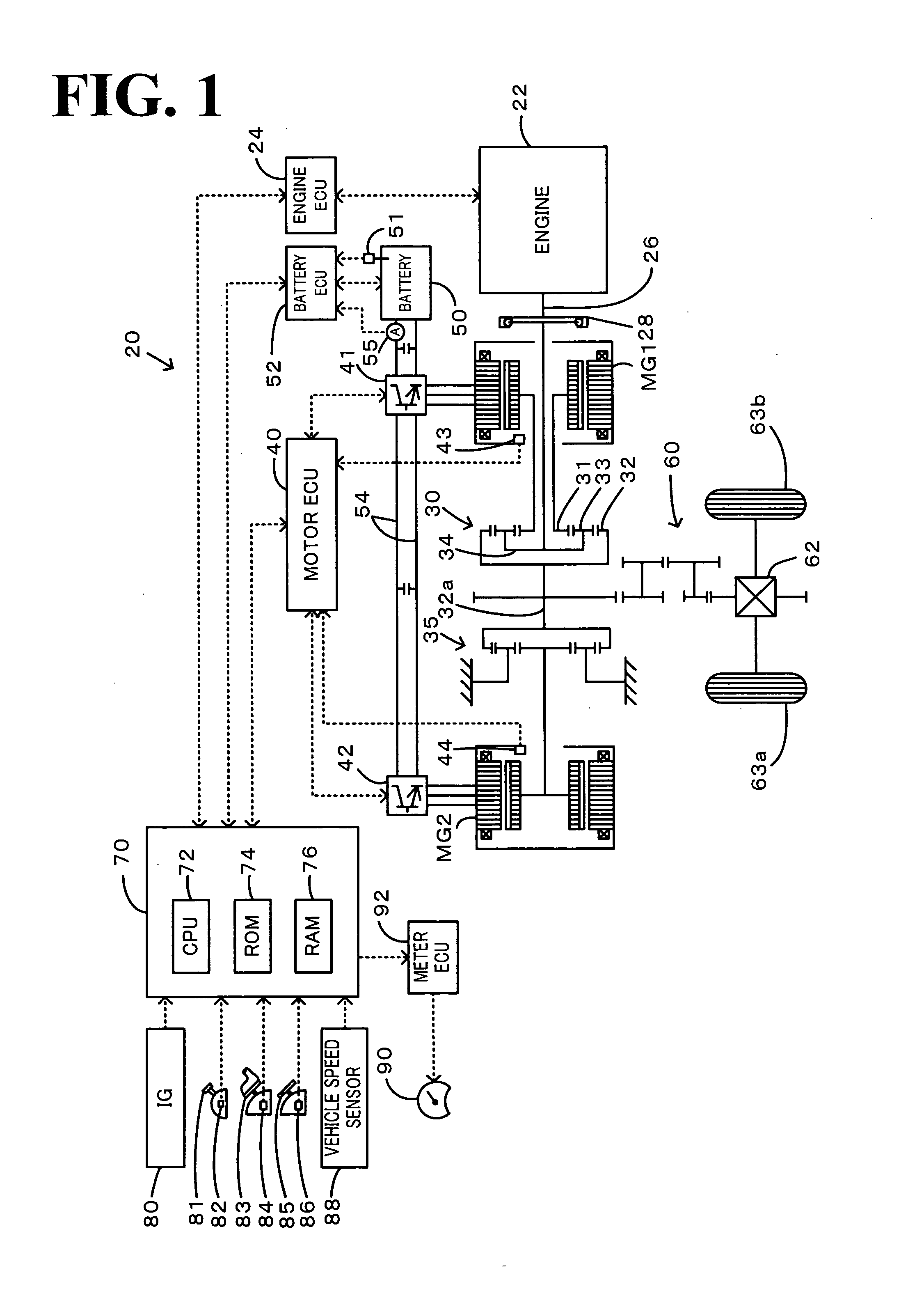 Power Supply Device, Input-Output Limit Setting Method in Power Supply Device, Vehicle, and Vehicle Control Method