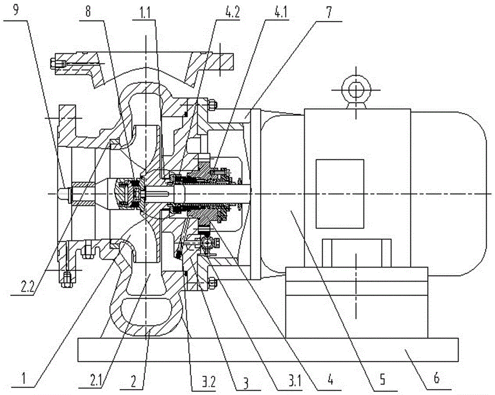 Horizontal high back pressure centrifugal pump set
