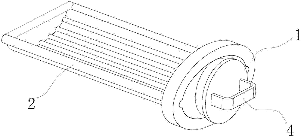 Convenient and rapid charging device for boiler door