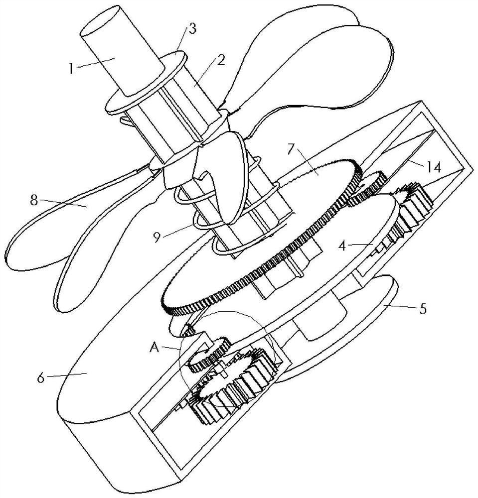 Rotating device with start delay and emergency braking functions