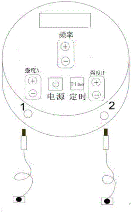 Electrical acupuncture point stimulation method and device based on continuous wave