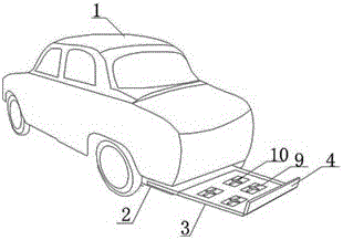 Safety hauling device for trunk of a car