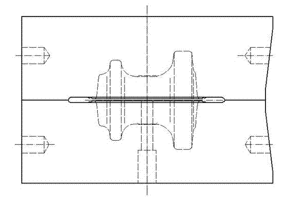Forging method for flange type ball valve cover