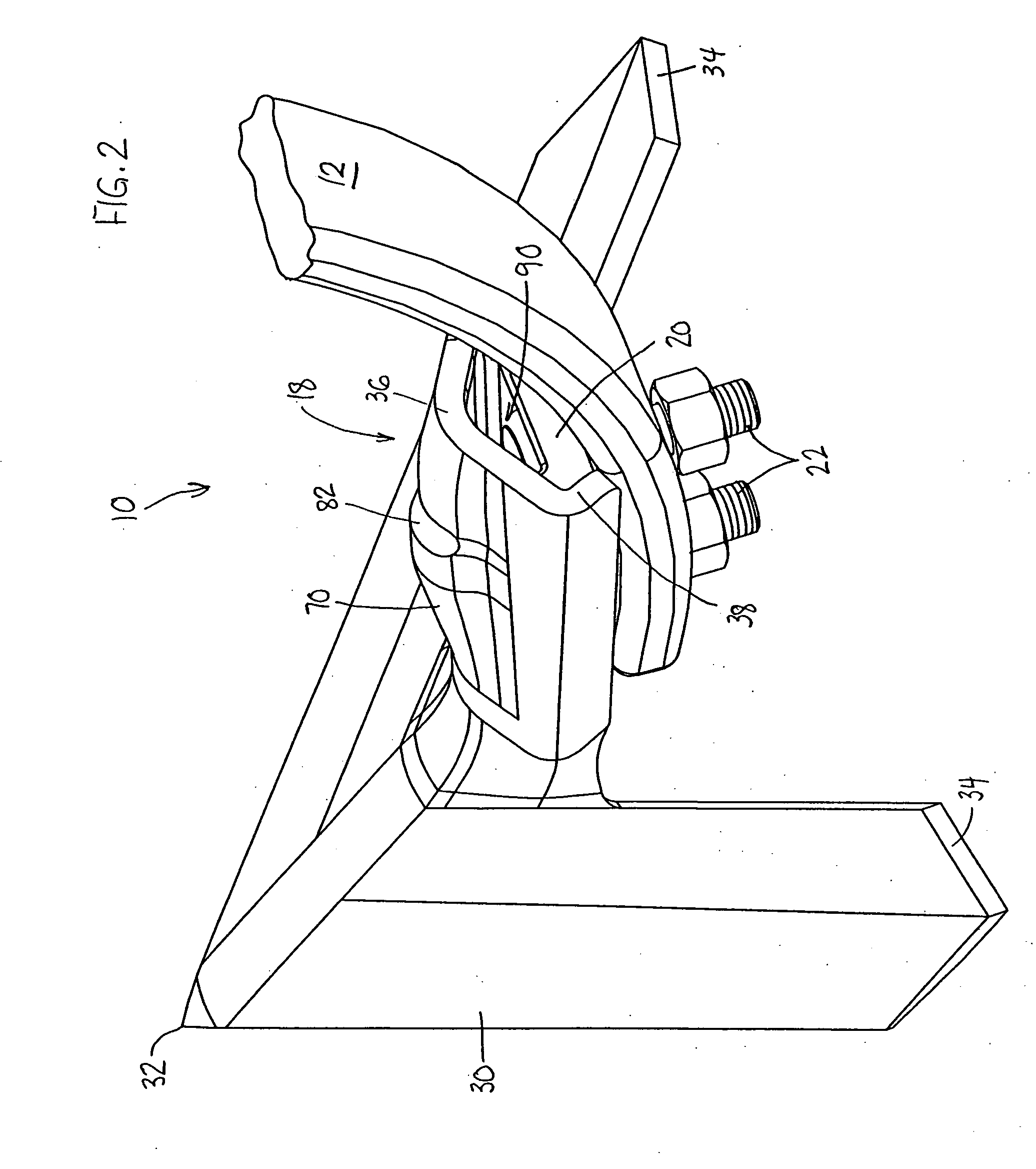 Knock-on sweep structure