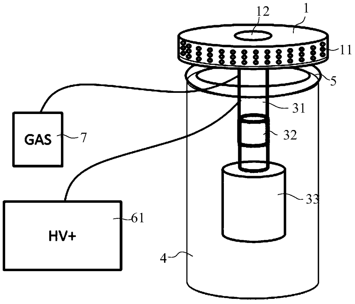 A centrifugal air electrospinning device for mass production of three-dimensional nanofibrous scaffolds