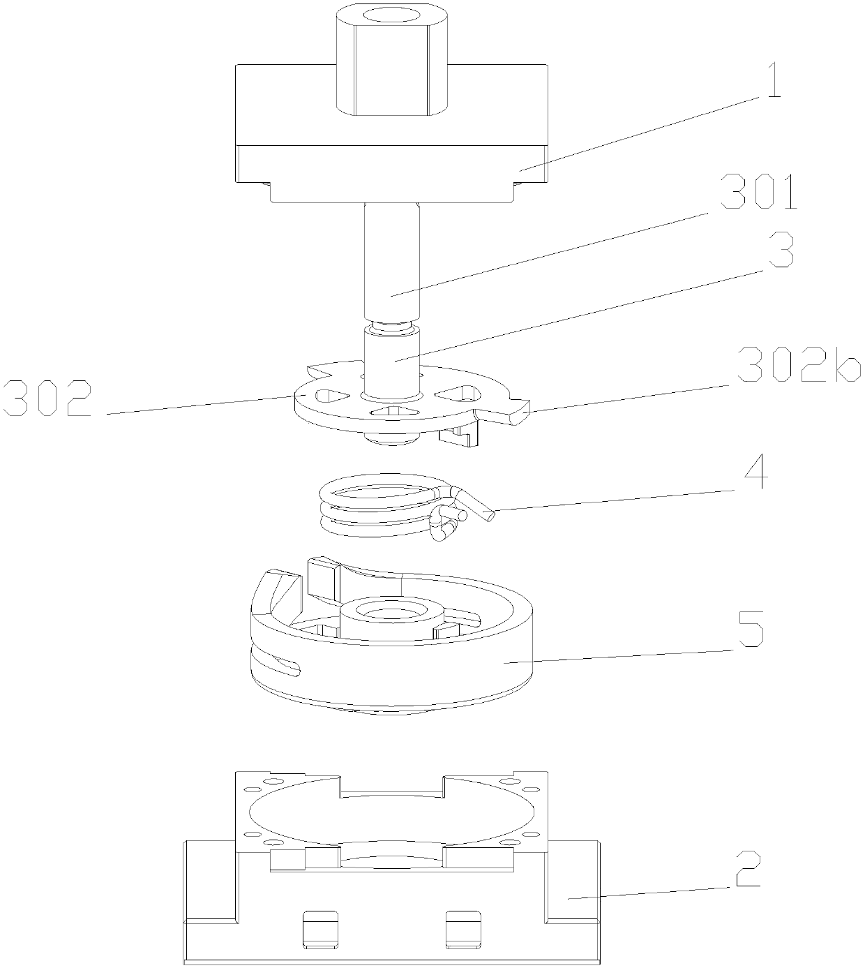 Rotary switch operating mechanism