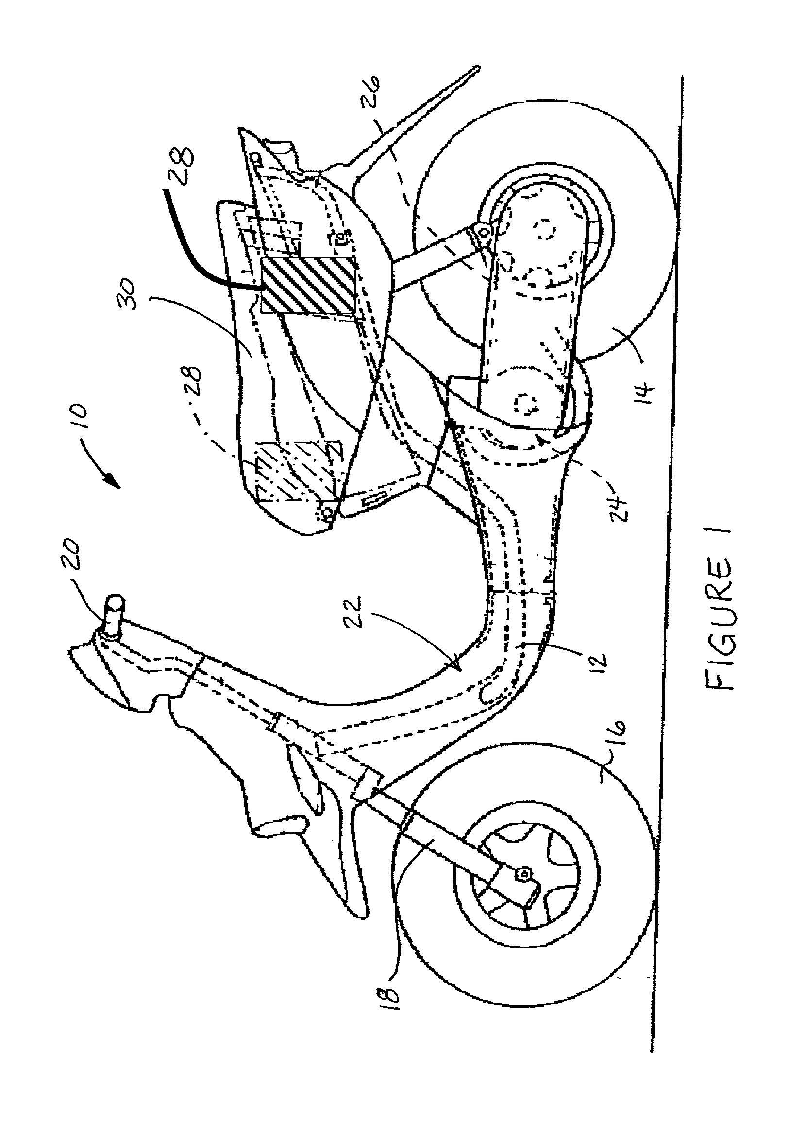 Acceleration sensor and engine control for motorcycle