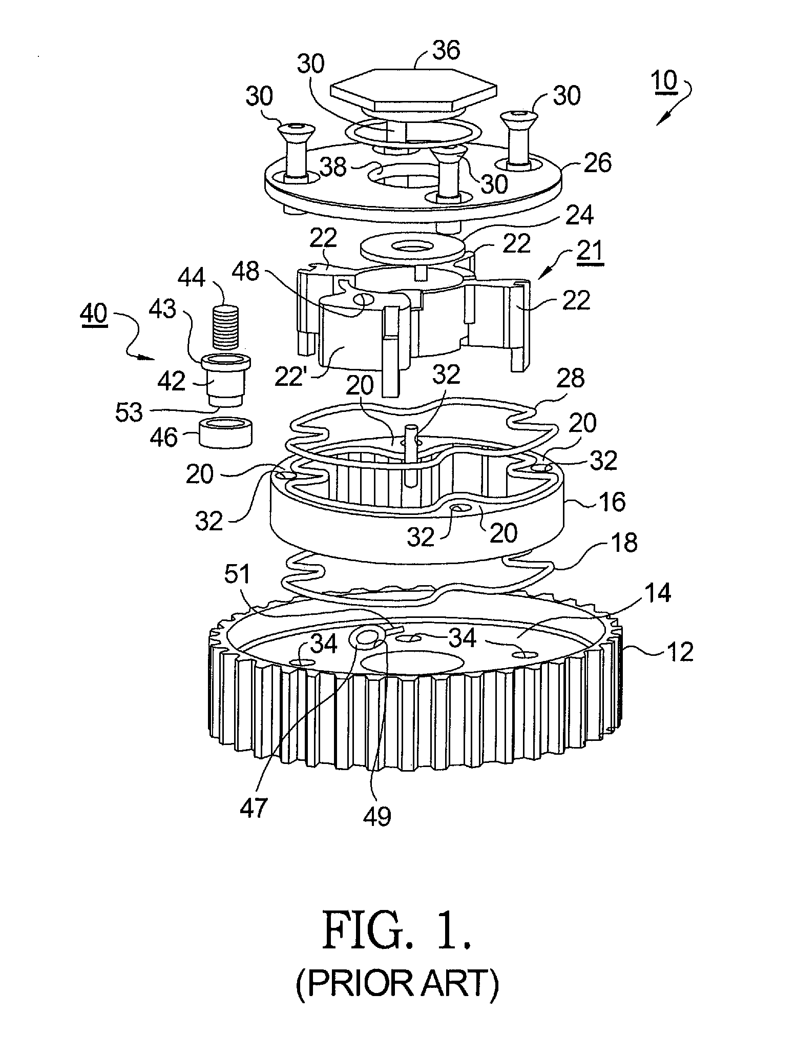 Rotationally Balanced Camshaft Assembly