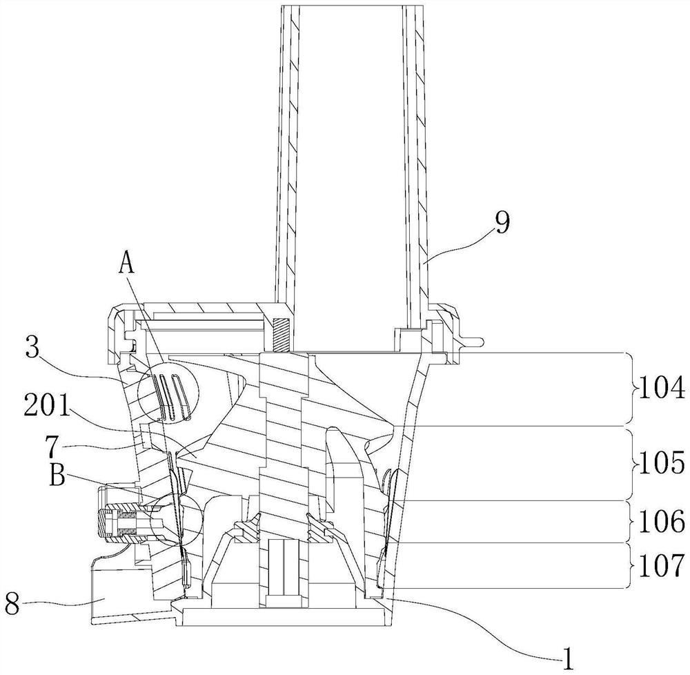 Juicer squeezing assembly