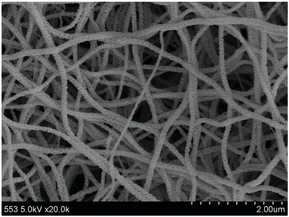 A kind of preparation method of tantalum oxynitride based non-woven fabric photocatalyst