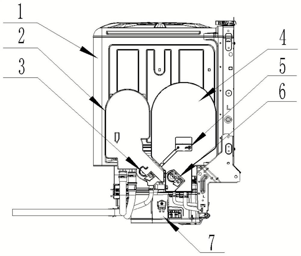 Dish washing machine, dish washing machine control method and device and readable storage medium