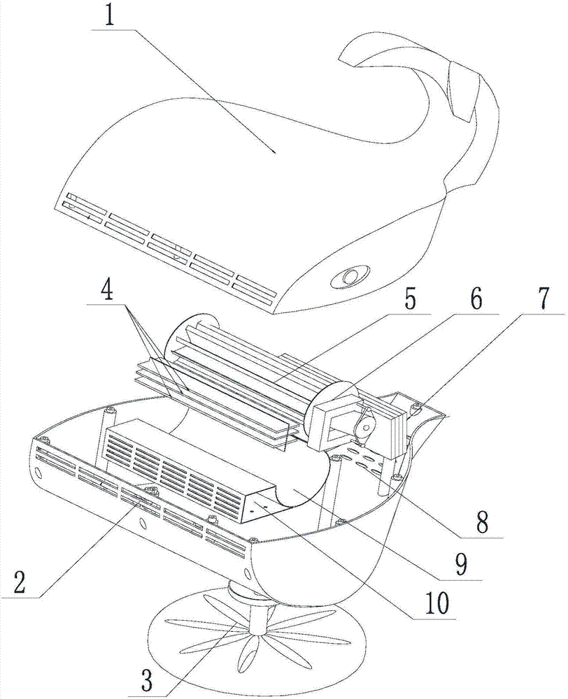 Air purifier having heating function