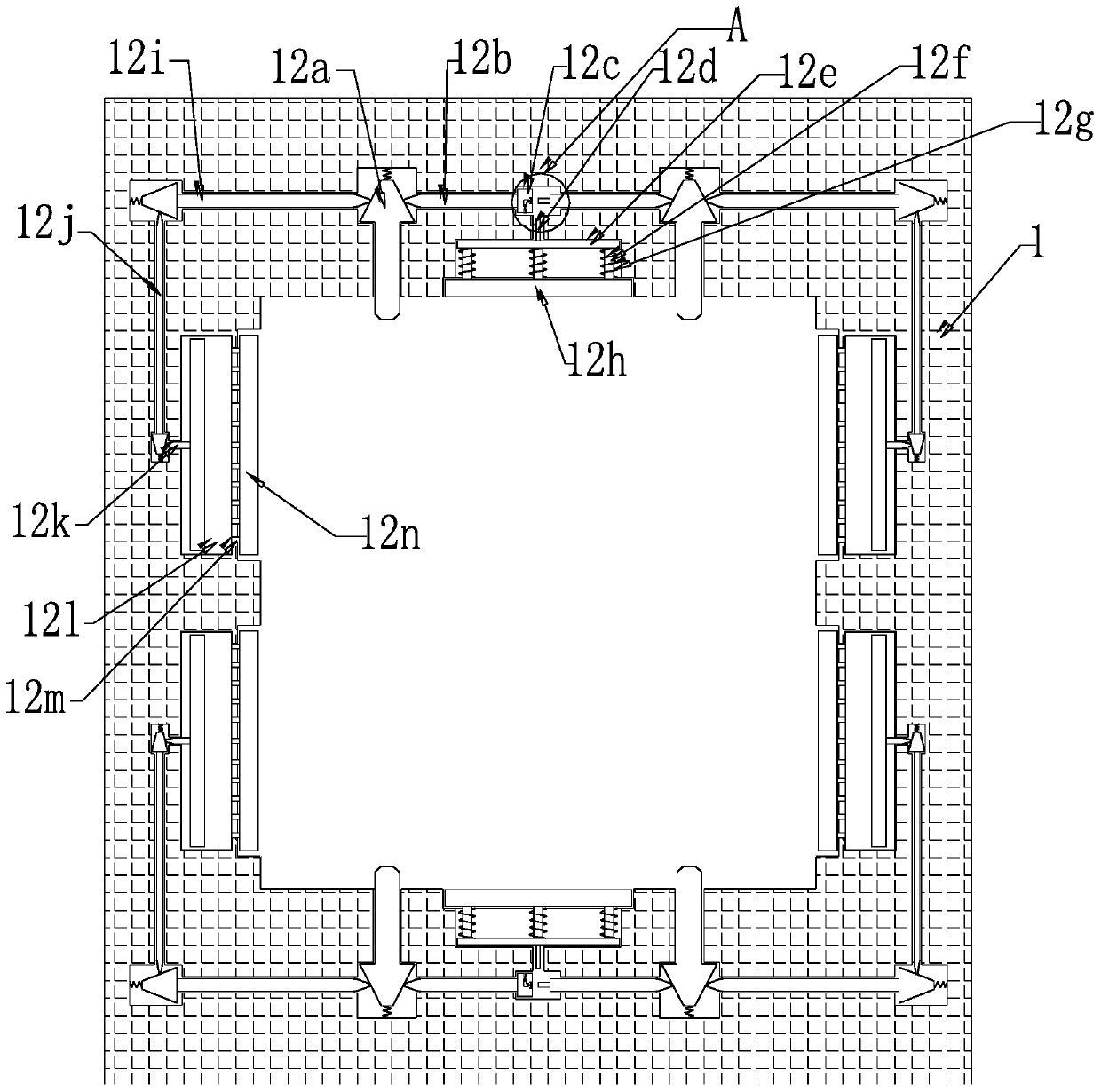 Power distribution cabinet bus locking device