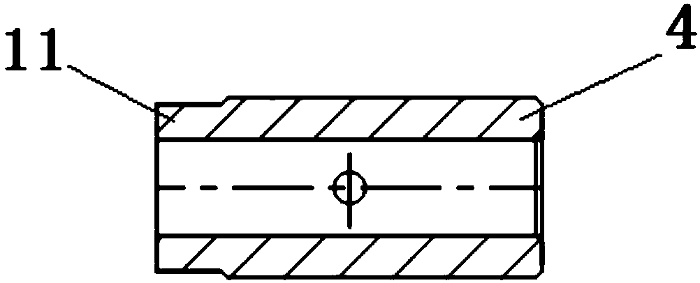 Aeroengine single cantilever pipeline pipe nipple portion verticality measuring device