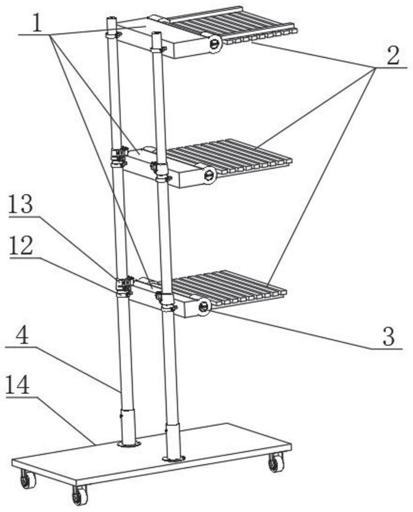 Space-saving commodity shelf folding structure