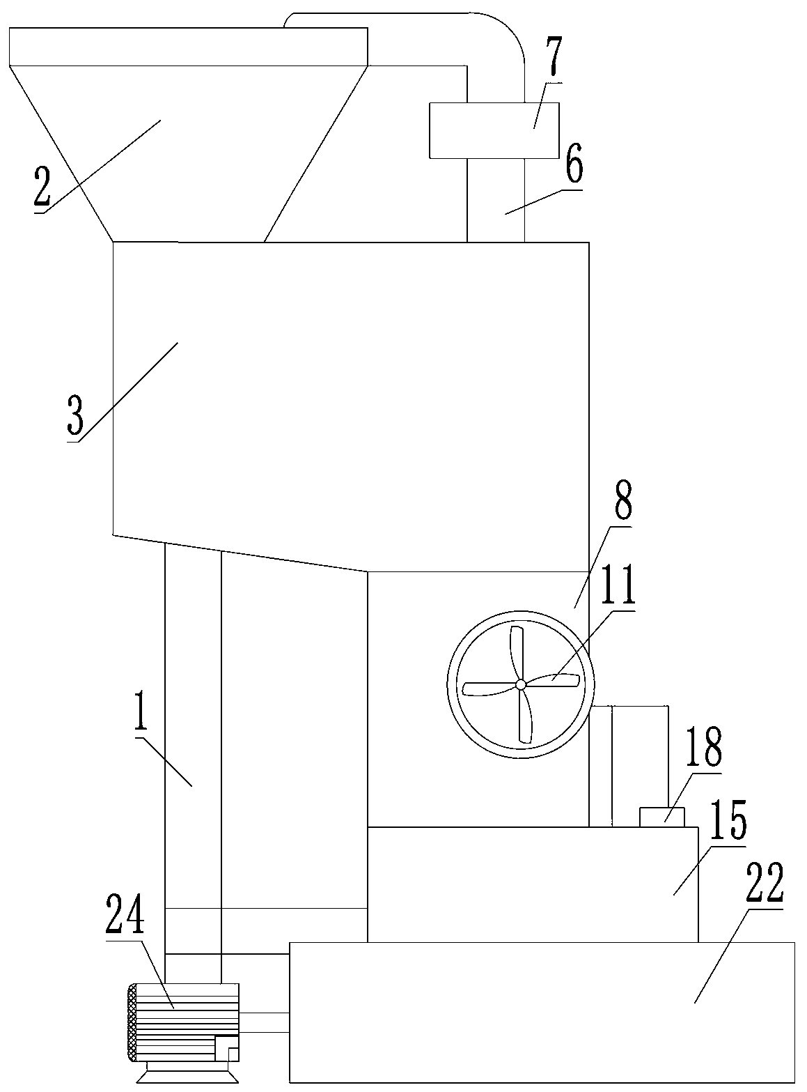Biomass modification system for sludge dewatering and working method thereof
