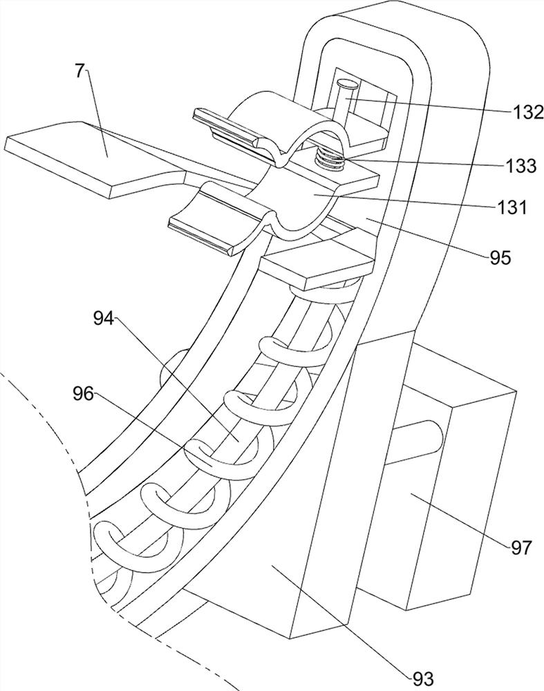 Auxiliary frame for bending steel bars at top of rotary excavating pile